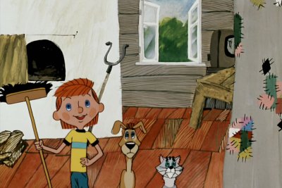 Трое из Простоквашино мультфильм 1978