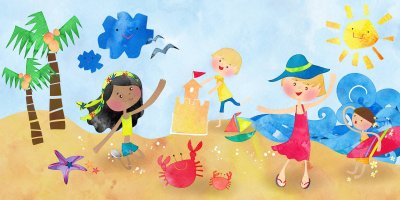 Детские рисунки на тему лето