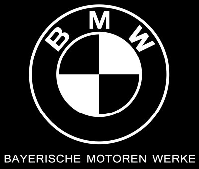 BMW логотип черно белый