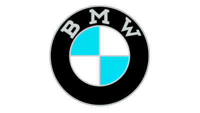 Значок БМВ на белом фоне