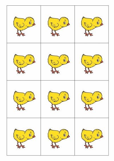 Цыплята раздаточный материал