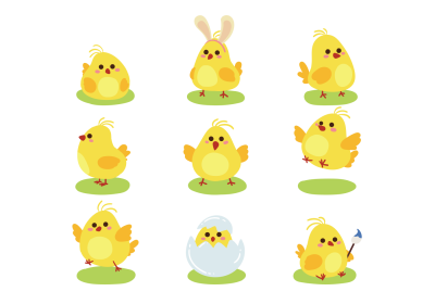 Цыпленок на белом фоне