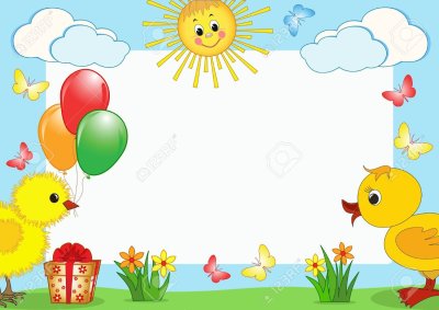 Рамка с цыплятами для детского сада