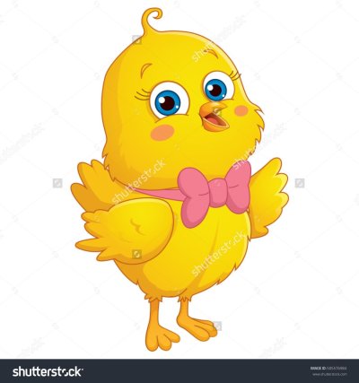 Цыпленок на прозрачном фоне