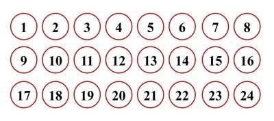 Номерки на кроватки в детском саду