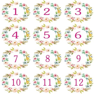 Номерочки на кроватки в детском саду