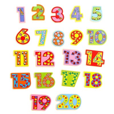 Цветные цифры для детей