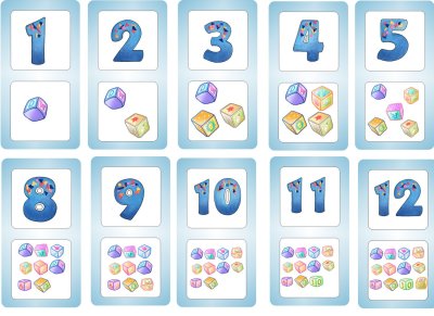Карточки с цифрами для детей