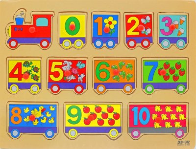 Поезд с цифрами