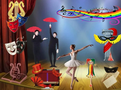 Рисунок на тему театр