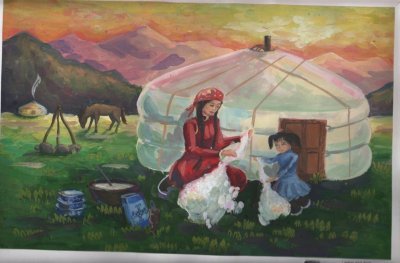 Кыргызская живопись Юрты