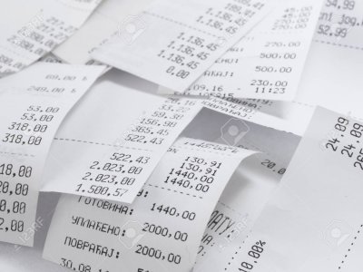 Кассовые чеки фон