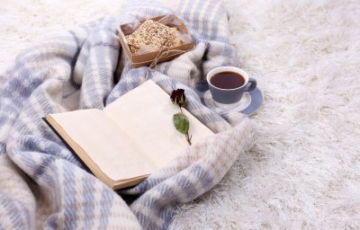 Уютный теплый плед