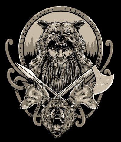 Славянский Бог Велес эскиз