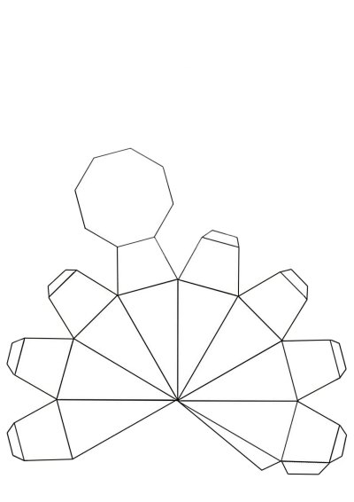 Алмаз из бумаги схема