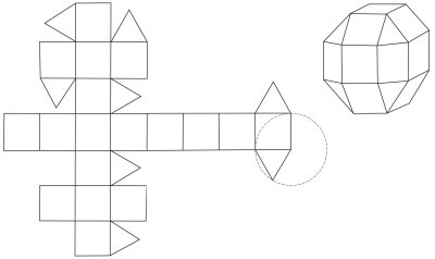 Малый Кубо-Кубо-октаэдр развертка