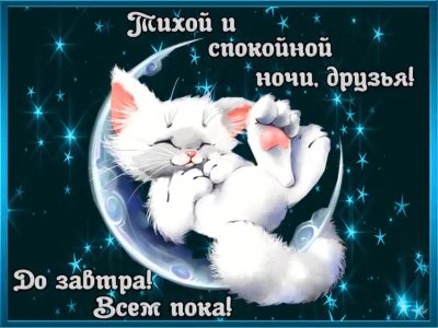 Добрых сновидений и спокойной ночи