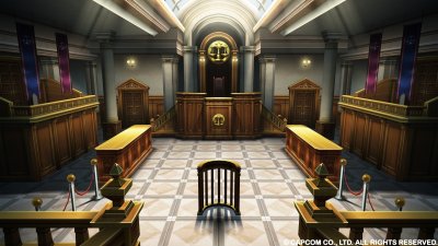 Судебный зал Ace attorney