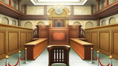 Судебный зал Ace attorney