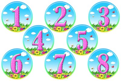 Номерки на кровати в детский сад