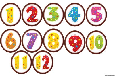 Красивые цифры для детского сада