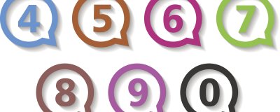 Иконки цифры