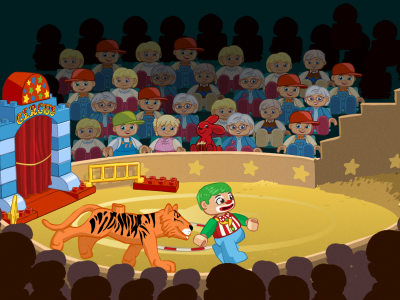 Лего дупло цирк игра