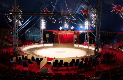 Цирк шапито внутри Арена