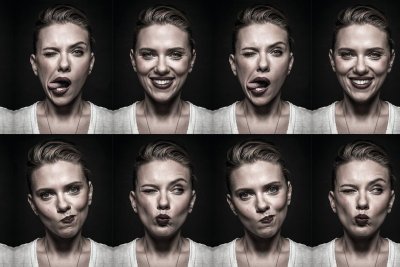 Разная мимика лица