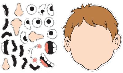 Лицо по эмоциям для дошкольников