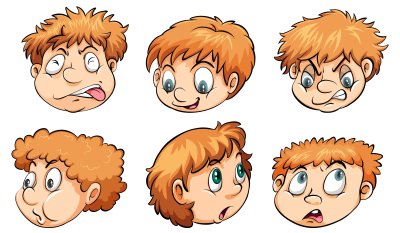 Лица с эмоциями для дошкольников