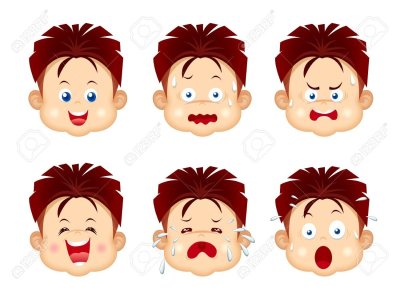 Мальчик с разными эмоциями