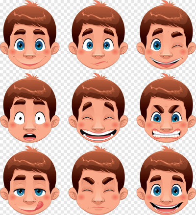 Мультяшное лицо мальчика