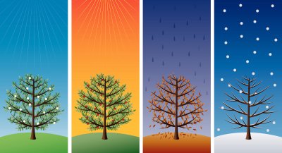 Времена года иллюстрации