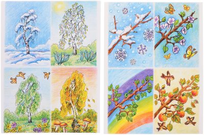 Пейзаж в Разное время года