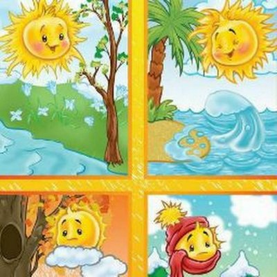 Пейзажи по временам года для дошкольников