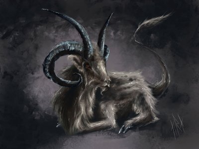 Ламия демон черная коза