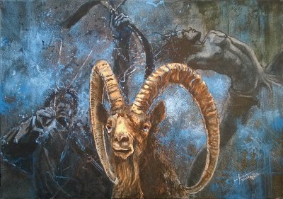 Дагдарион демон козерога тату