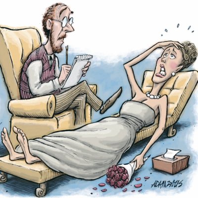 Карикатуры на мужчин и женщин