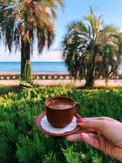 Кофе и море