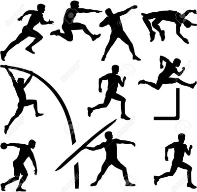 Легкая атлетика силуэт