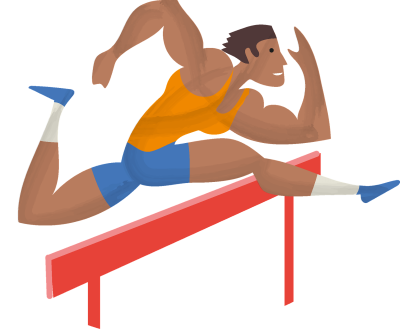 Легкоатлет вектор