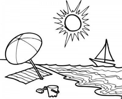 Летние раскраски для детей
