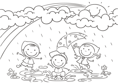 Летние раскраски для детей