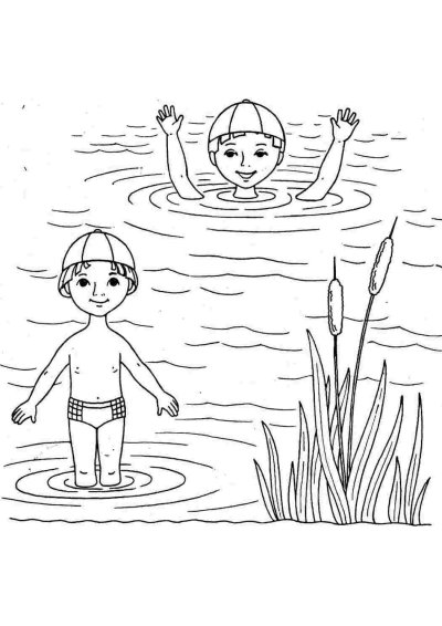 Раскраска лето для малышей