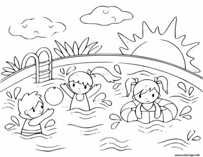 Летние раскраски для детей