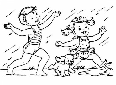 Летние картинки для детей раскраски