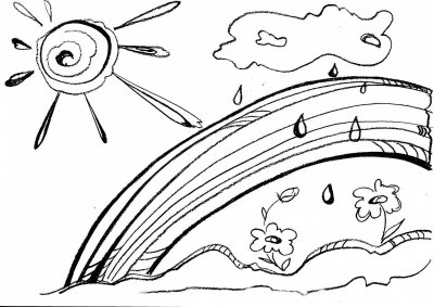 Лето раскраска для детей