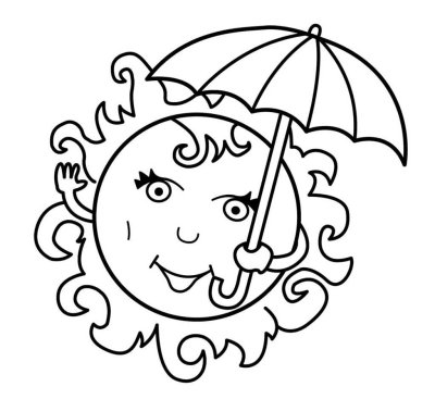 Летние раскраски для детей