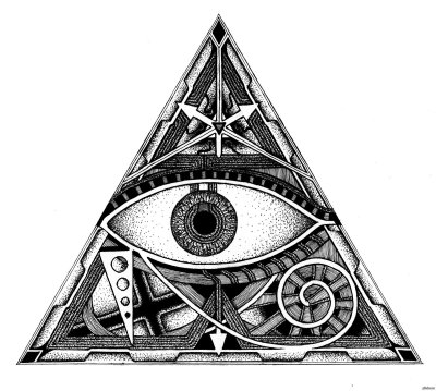 Символ масонов пирамида